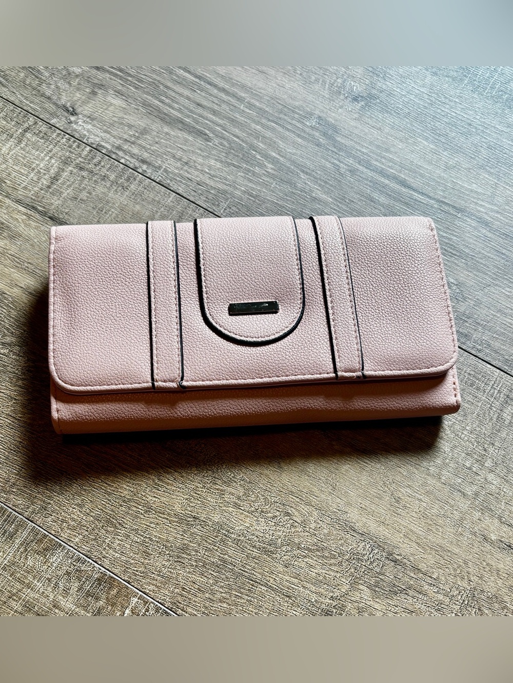 NWT Couture Gems Blush Pink Vegan Leather Checkbook Wallet